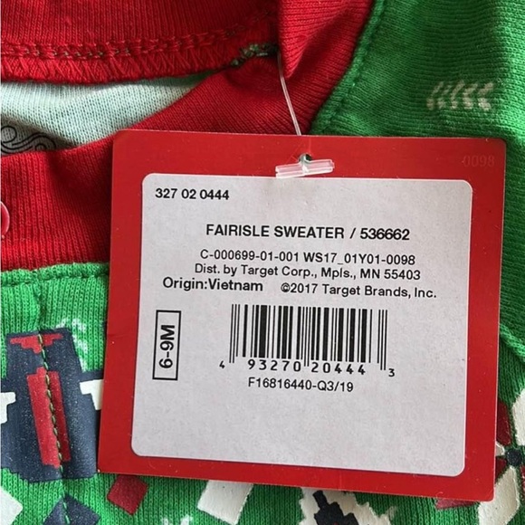 NWT elf baby footed pajamas pjs 6-9 months - Picture 3 of 6